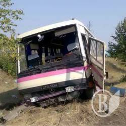 Перекинувся автобус з дітьми у Чернігівській області Перекинувся автобус з дітьми у Чернігівській області