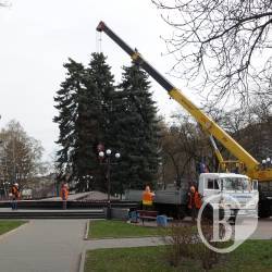 У фонтана-жабки знесли саркофаг У фонтана-жабки знесли саркофаг