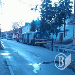 У Чернігові загорівся тролейбус У Чернігові загорівся тролейбус