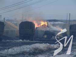 На полігоні біля смт Гончарівське згоріли військові намети: троє бійців отримали опіки На полігоні біля смт Гончарівське згоріли військові намети: троє бійців отримали опіки