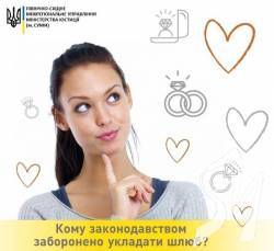 Кому законодавством заборонено укладати шлюб? Кому законодавством заборонено укладати шлюб?