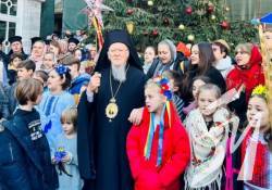 Українські прочани колядували зі Вселенським патріархом Українські прочани колядували зі Вселенським патріархом