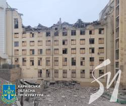 Ранковий обстріл Харкова: в одному з університетів серйозні руйнування Ранковий обстріл Харкова: в одному з університетів серйозні руйнування