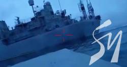 Морський дрон уразив російський корабель у Чорному морі Морський дрон уразив російський корабель у Чорному морі